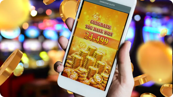 A graphic illustrating the Random Number Generator (RNG) concept in online slots, with spinning reels and mathematical symbols, highlighting fair play at okgames.